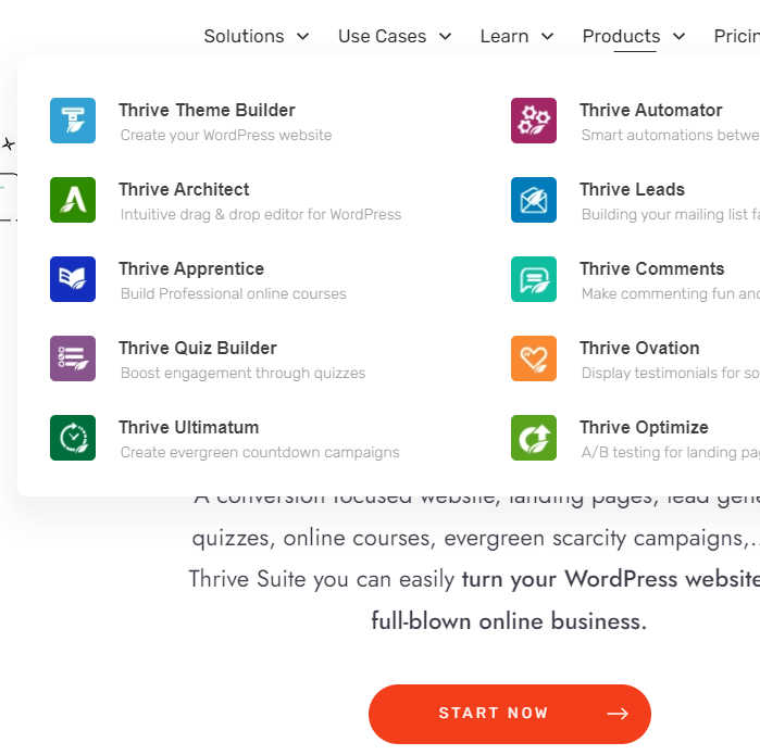 Thrive Suite 提升WordPress網站成交效果的工具
